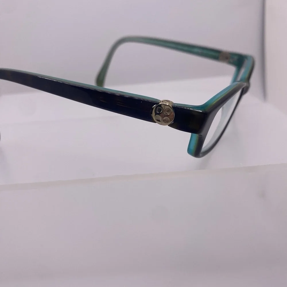 Kate Spade Eyeglasses Women FRAMES ONLY Elisabeth OJey 130 Black Teal Green 621